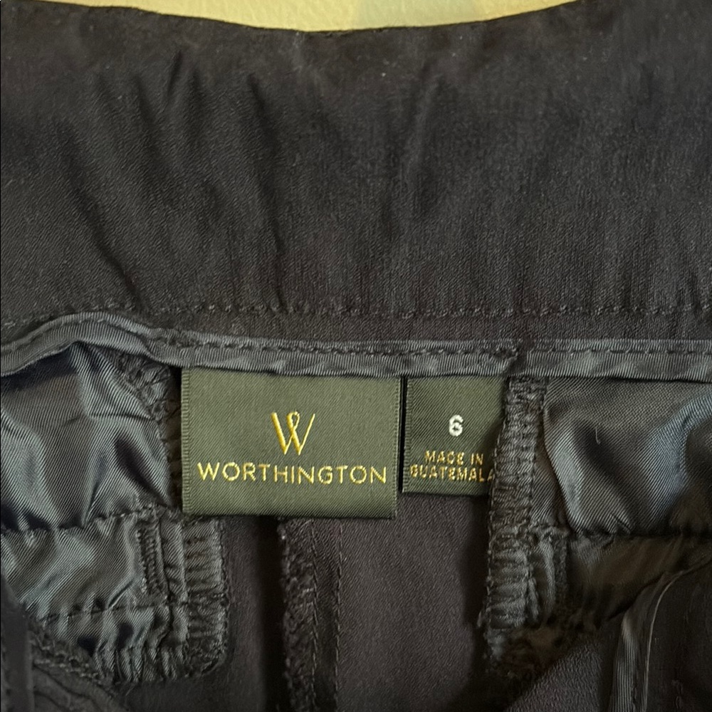 WOMENS WORTHINGTON NAVY PANTS SIZE 6 - Picture 5 of 6